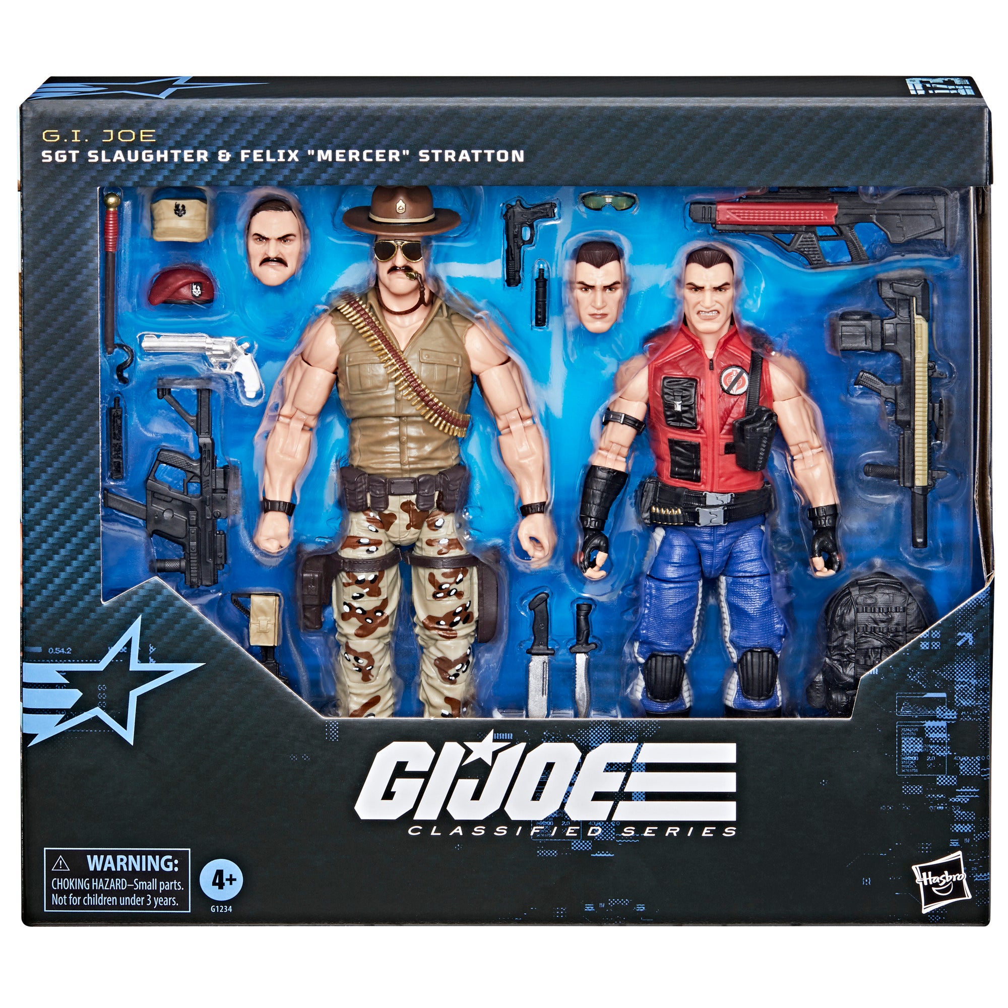 INSTOCK G.I. Joe Classified Series #173, Sgt Slaughter & Felix