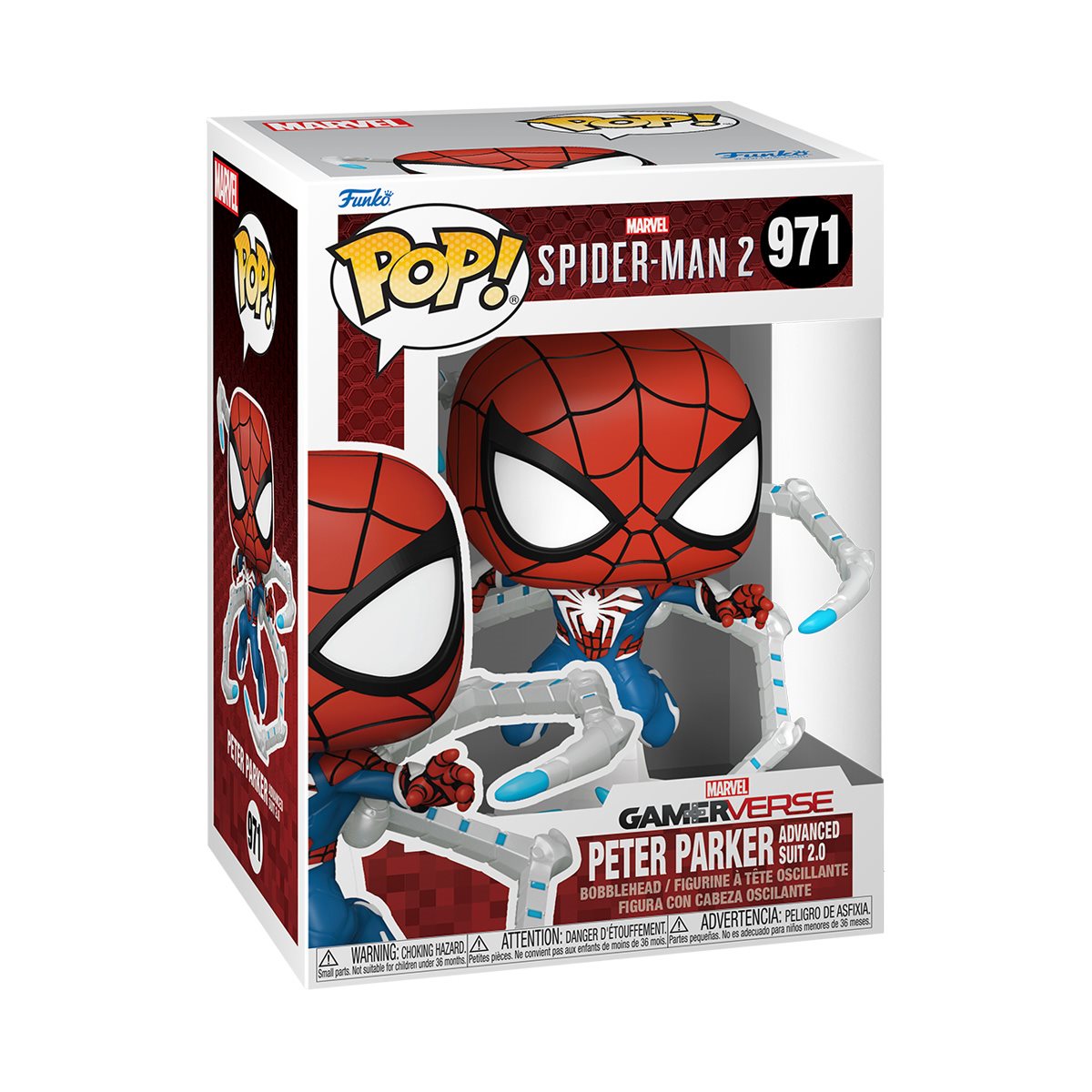 INSTOCK Spider-Man 2 Game Peter Parker Advanced Suit 2.0 Funko Pop! Vi –  Zed Collectibles