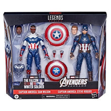 Load image into Gallery viewer, INSTOCK MARVEL LEGENDS SERIES CAPTAIN AMERICA 2-PACK STEVE ROGERS SAM WILSON MCU FIGURES