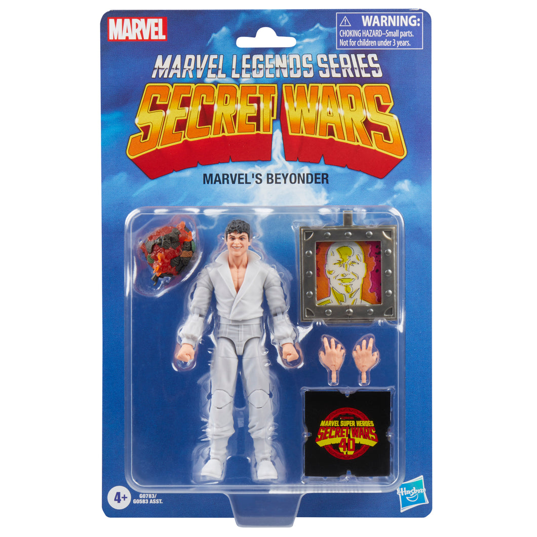 INSTOCK Marvel Legends Series Marvel’s Beyonder, Secret Wars Retro Marvel Comics Collectible Action Figure (6”)