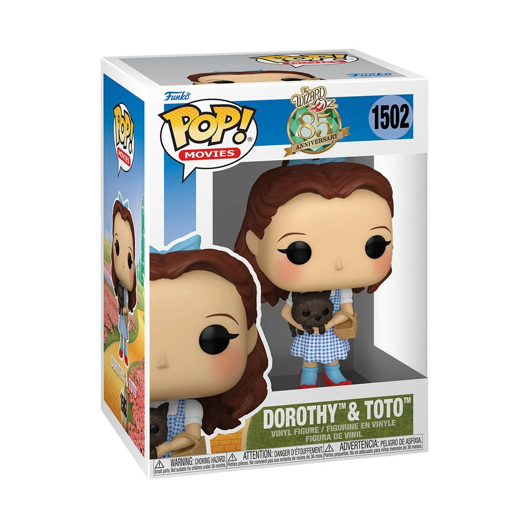 INSTOCK The Wizard of Oz 85th Anniversary Dorothy and Toto Funko Pop! Vinyl Figure #1502