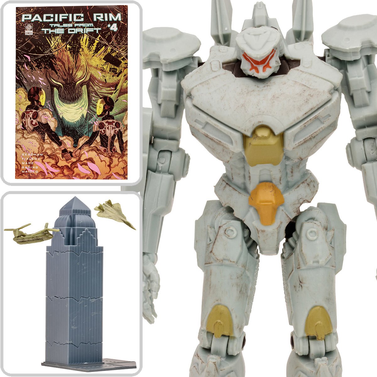 INSTOCK Pacific Rim Jaeger Wave 1 Striker Eureka 4-Inch Scale Action Figure with Comic Book