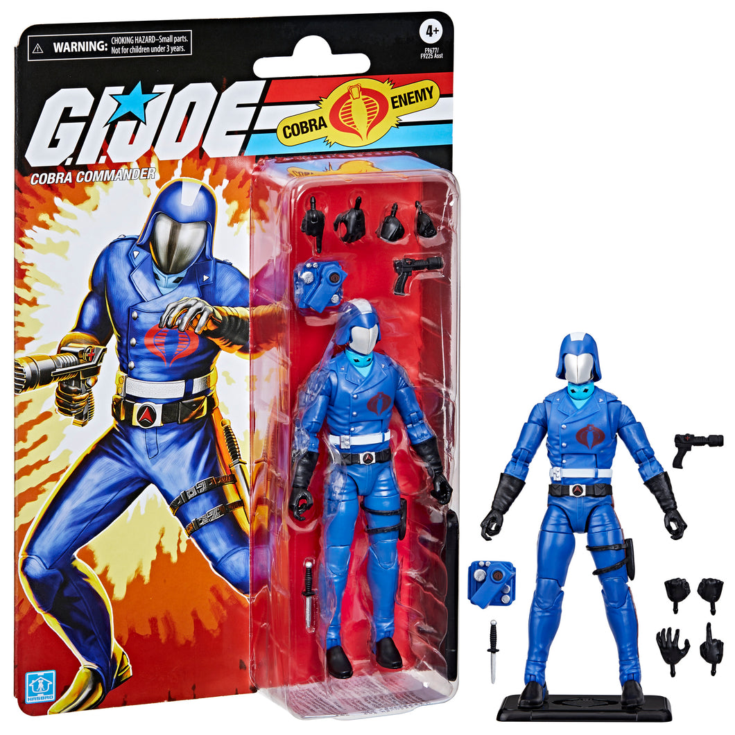 INSTOCK G.I. Joe Classified Series Retro Cardback, Cobra Commander Action Figure