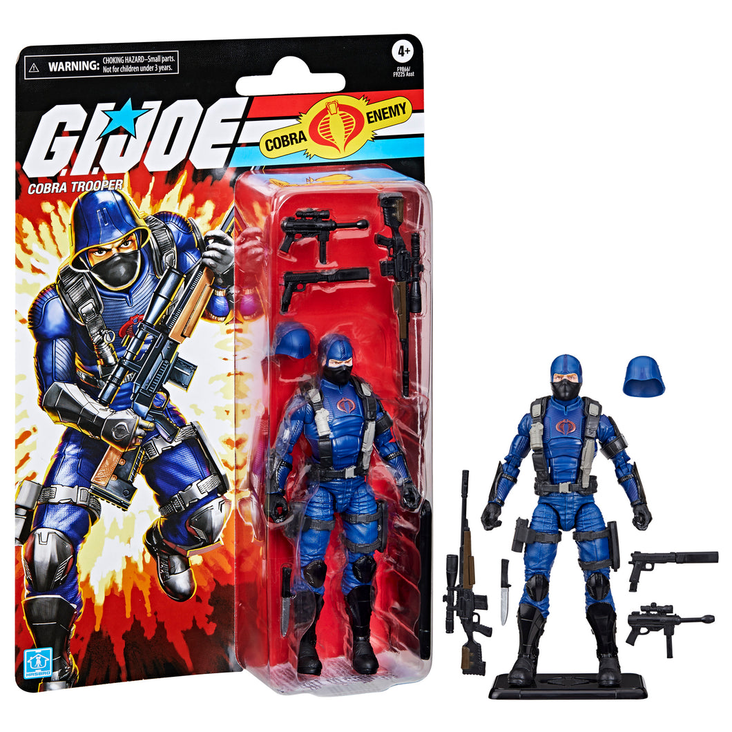 PRE ORDER G.I. Joe Classified Series Retro Cardback, Cobra Trooper, 6” Action Figure