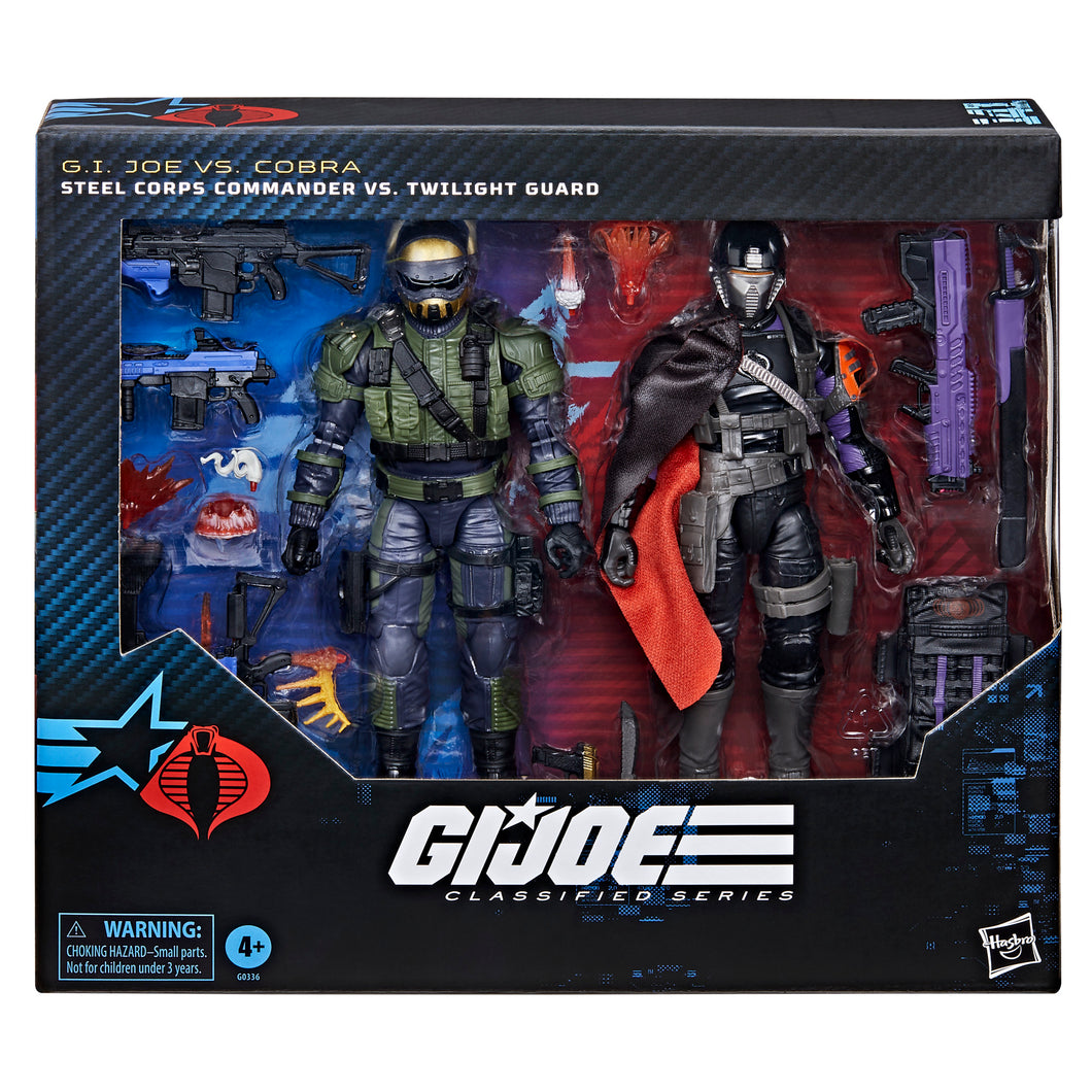 INSTOCK G.I. Joe Classified Series #141, Steel Corps Commander Vs. Twilight Guard