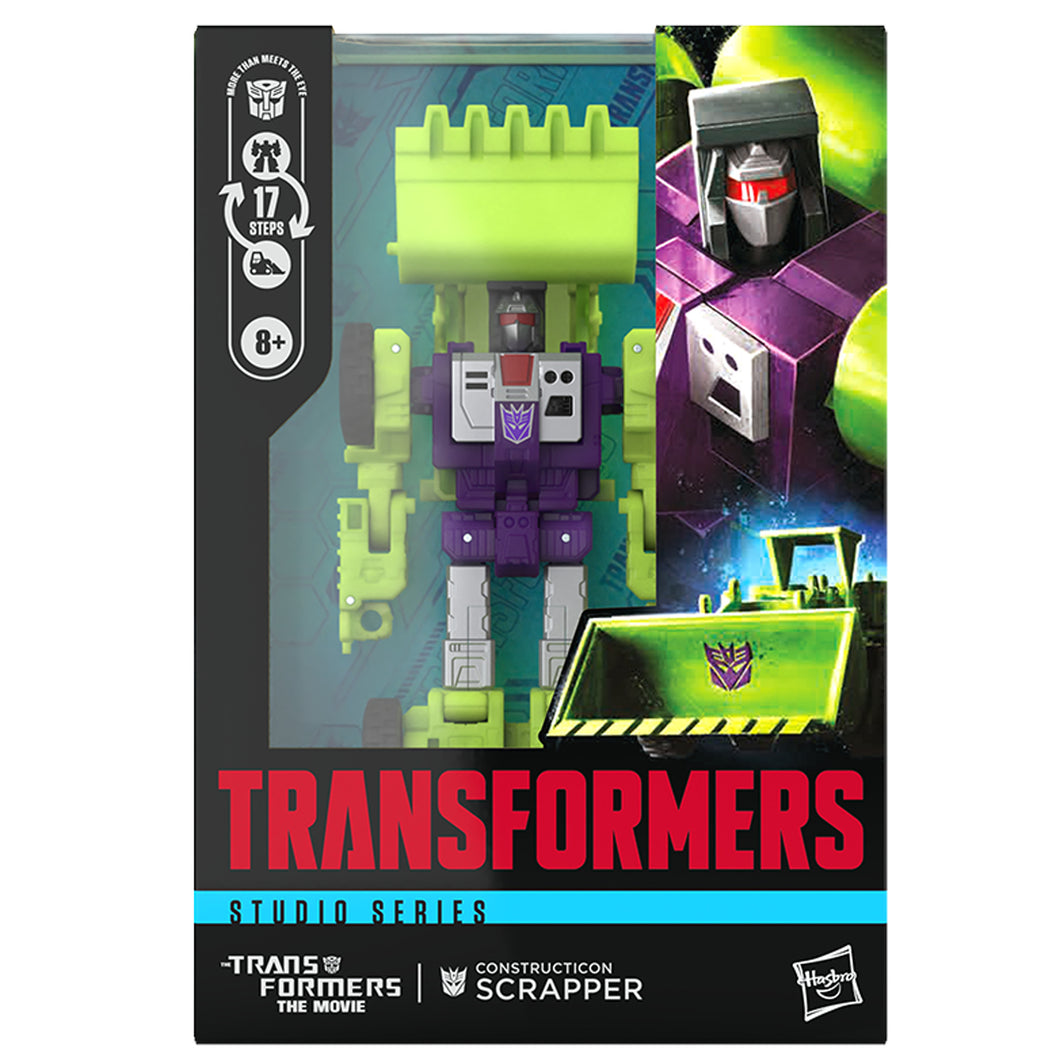 PRE ORDER Transformers Studio Series Transformers: The Movie Constructicon Scrapper Action Figure