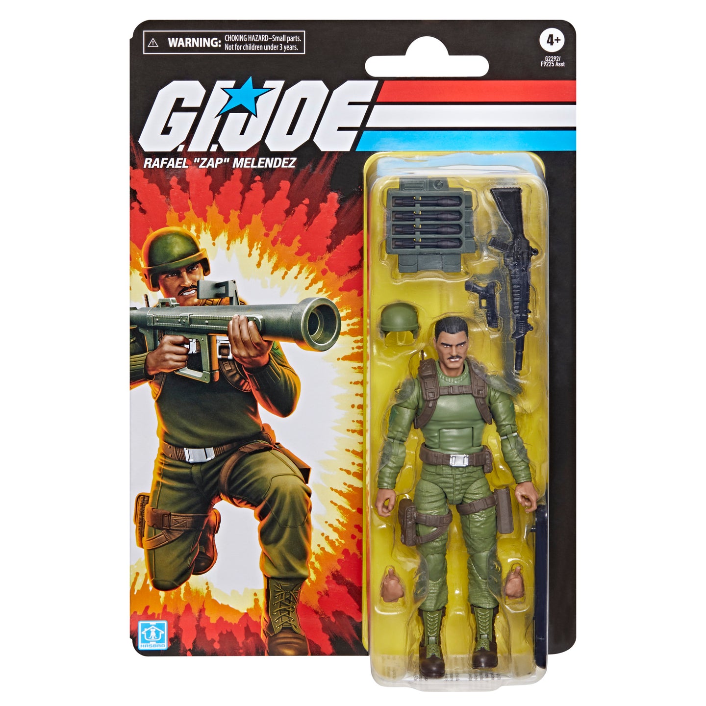 PRE ORDER G.I. Joe Classified Series Retro Cardback, Rafael “Zap” Melendez Action Figure