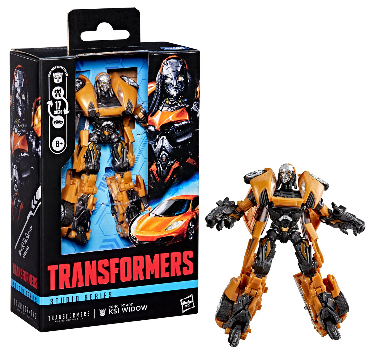 PRE ORDER  TRANSFORMERS STUDIO SERIES TRANSFORMERS: AGE OF EXTINCTION DELUXE CLASS CONCEPT  ART KSI WIDOW ACTION FIGURE