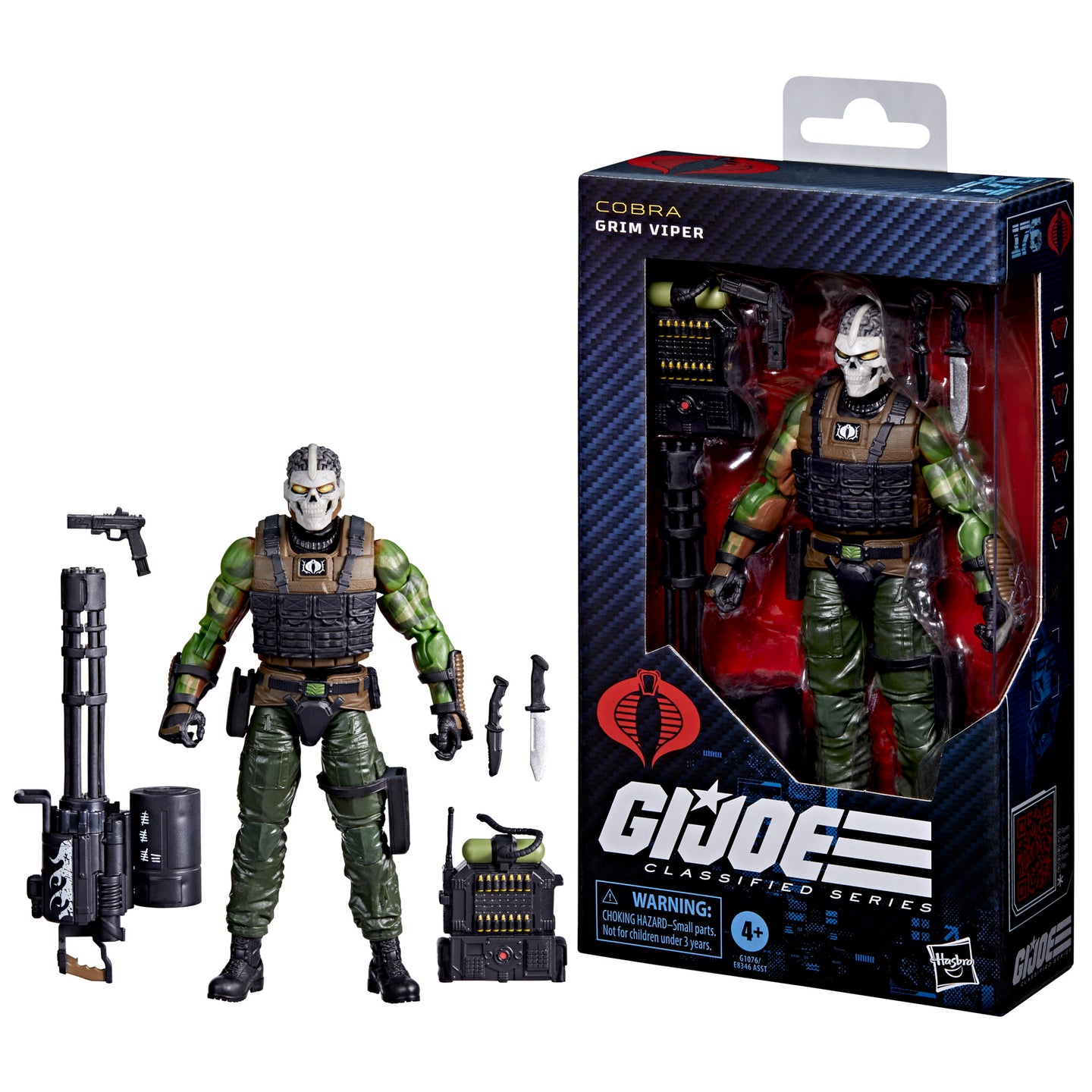 PRE ORDER G.I. Joe Classified Series #176, Grim Viper, 6” Action Figure