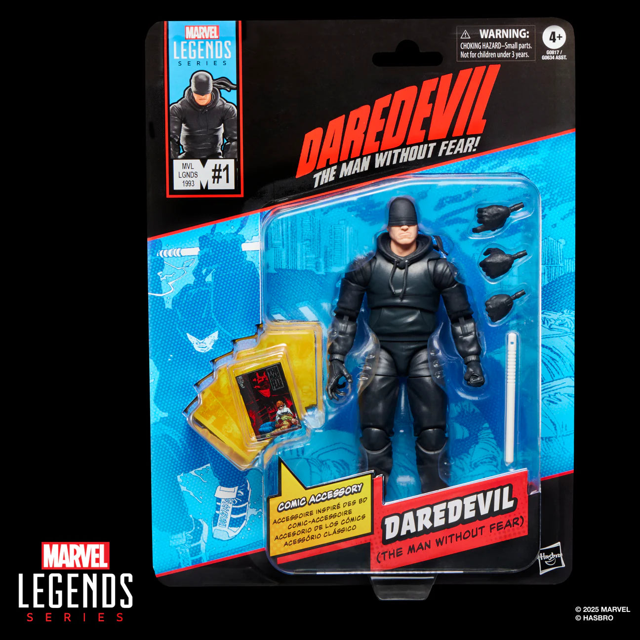PRE ORDER MARVEL LEGENDS SERIES DAREDEVIL, THE MAN WITHOUT FEAR COMICS-INSPIRED 6 INCH ACTION FIGURE