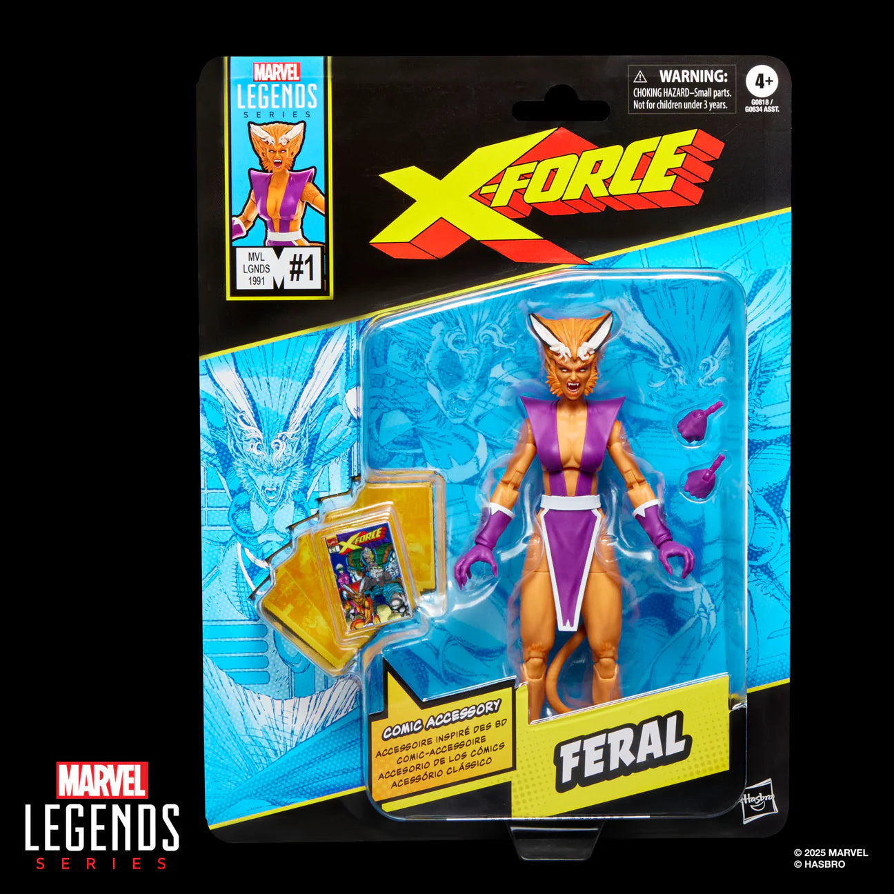 Pre order MARVEL LEGENDS SERIES FERAL, X-FORCE AND X-MEN COMICS-INSPIRED 6 INCH ACTION FIGURE
