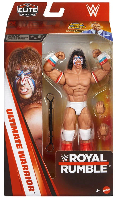 PRE ORDER WWE ELITE ROYAL RUMBLE 2026 ULTIMATE WARRIOR ( 1989 ) ACTION FIGURE