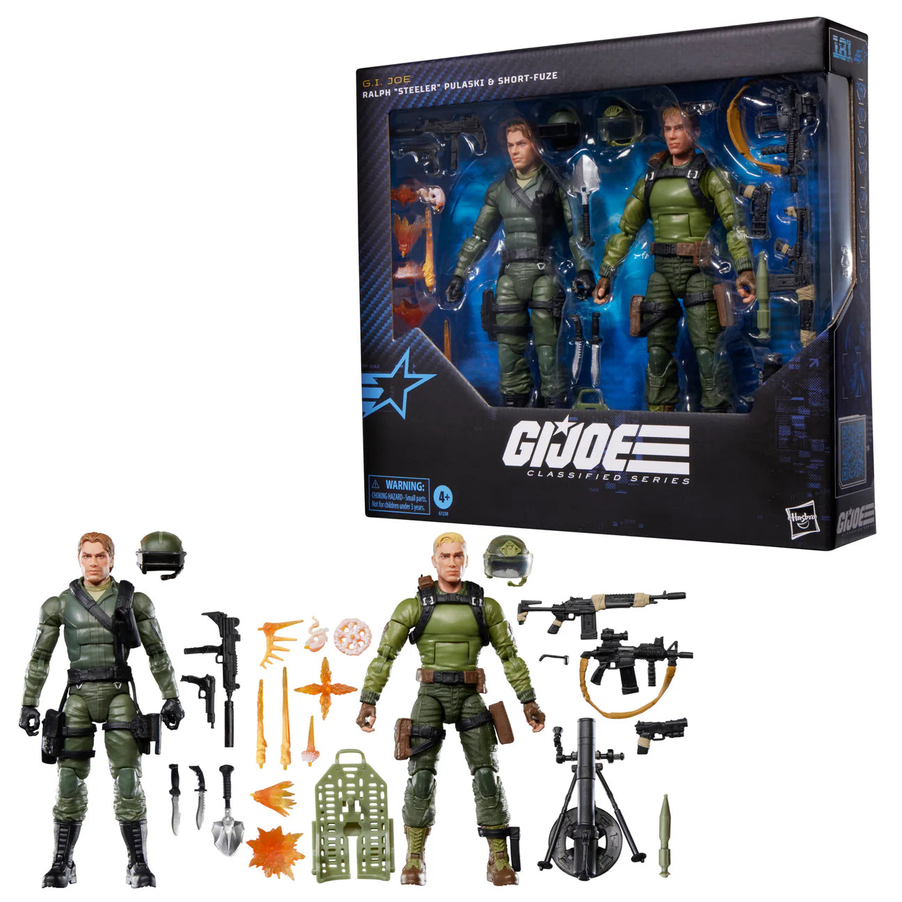 PRE ORDER G.I. Joe Classified Series #181, Ralph “Steeler” Pulaski & Short-Fuze Action Figure Set