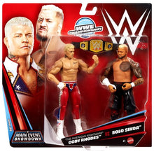 Load image into Gallery viewer, PRE ORDER WWE Championship Showdown Series 24 Action Figure 2-Pack - Cody Rhodes vs Solo Sikoa
