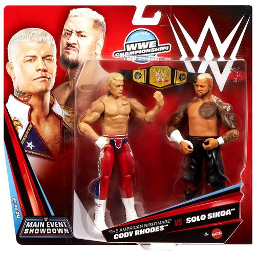 PRE ORDER WWE Championship Showdown Series 24 Action Figure 2-Pack - Cody Rhodes vs Solo Sikoa