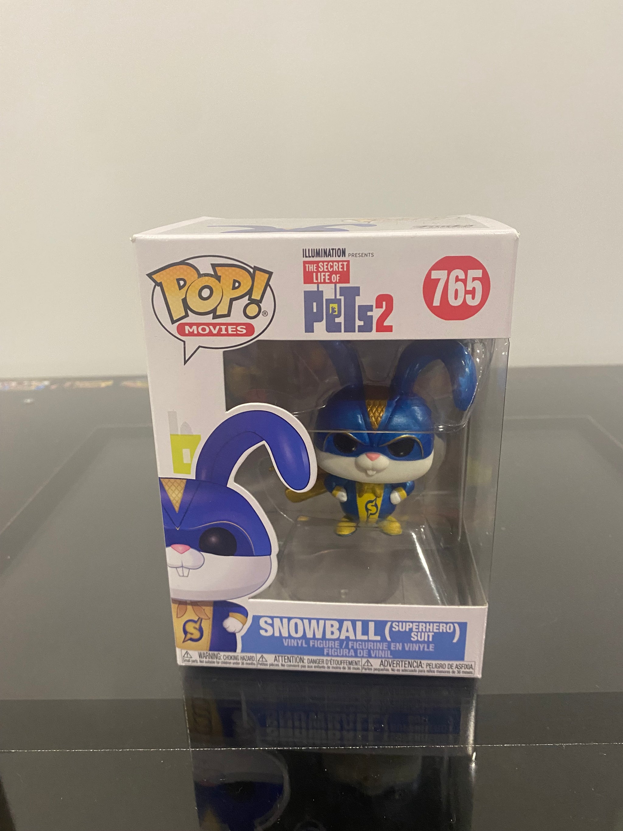 INSTOCK FUNKO SECRET LIFE OF PETS SNOWBALL (SUPERHERO SUIT) – Zed - Main Image