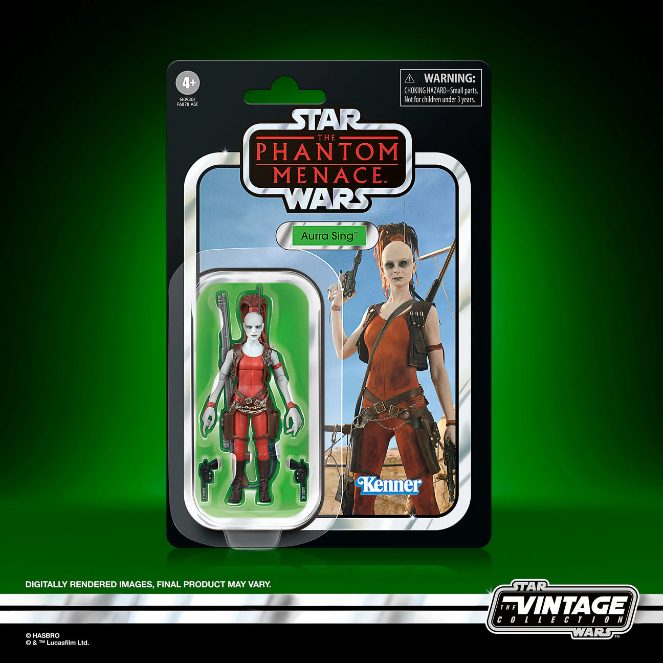 INSTOCK STAR WARS THE VINTAGE COLLECTION AURRA SING, STAR WARS: THE PHANTOM MENACE 3.75 INCH ACTION FIGURE