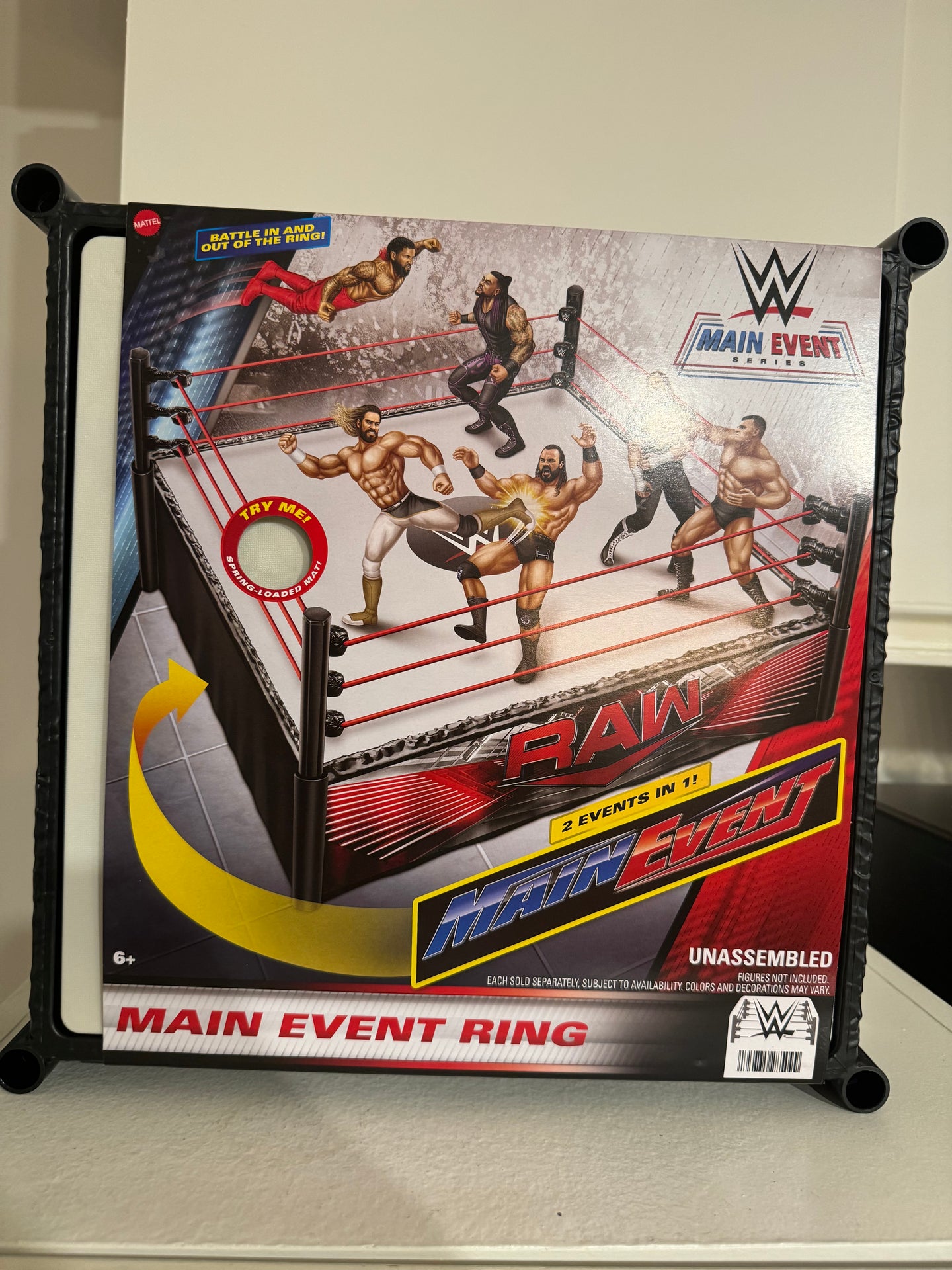 INSTOCK WWE MAIN EVENT RING playset