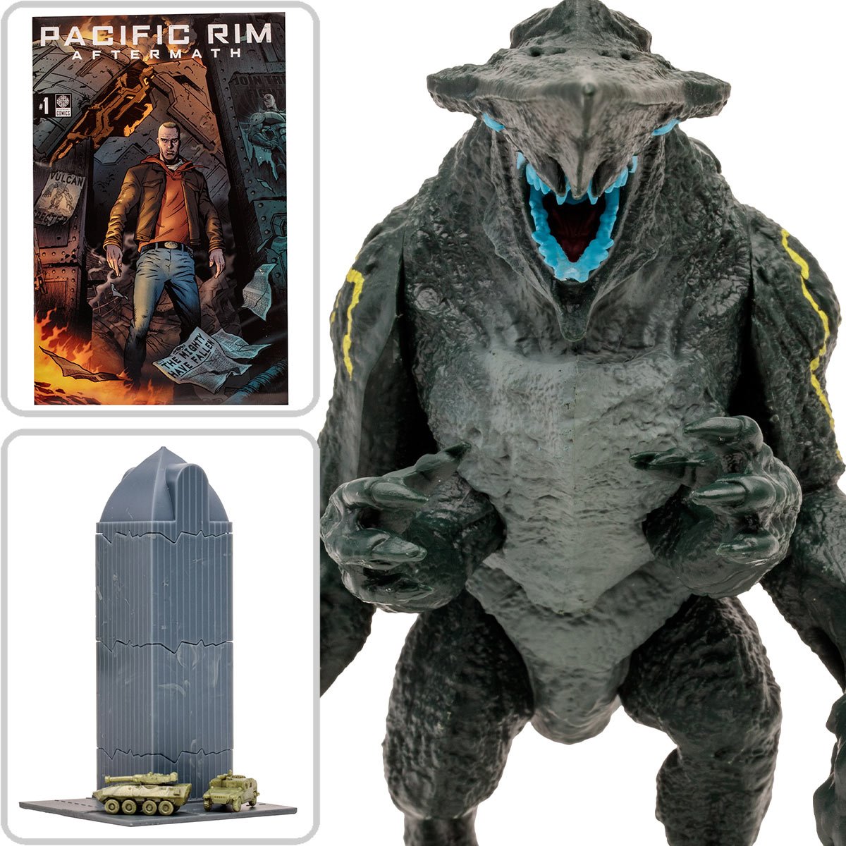 INSTOCK Pacific Rim Kaiju Wave 1 Knifehead 4-Inch Scale Action Figure with Comic Book