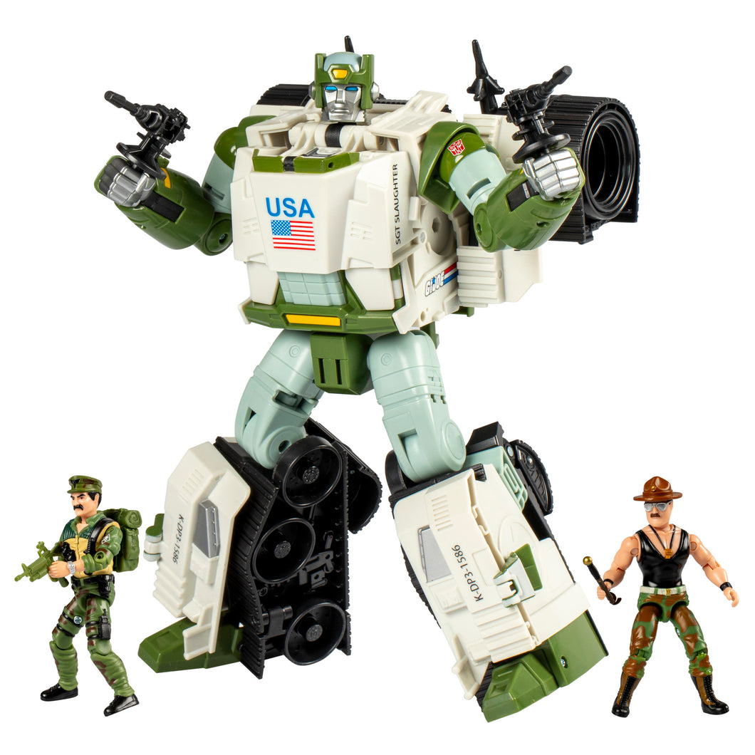 INSTOCK Transformers Collaborative G.I. Joe x Transformers Autobot Kup Triple T Action Figure