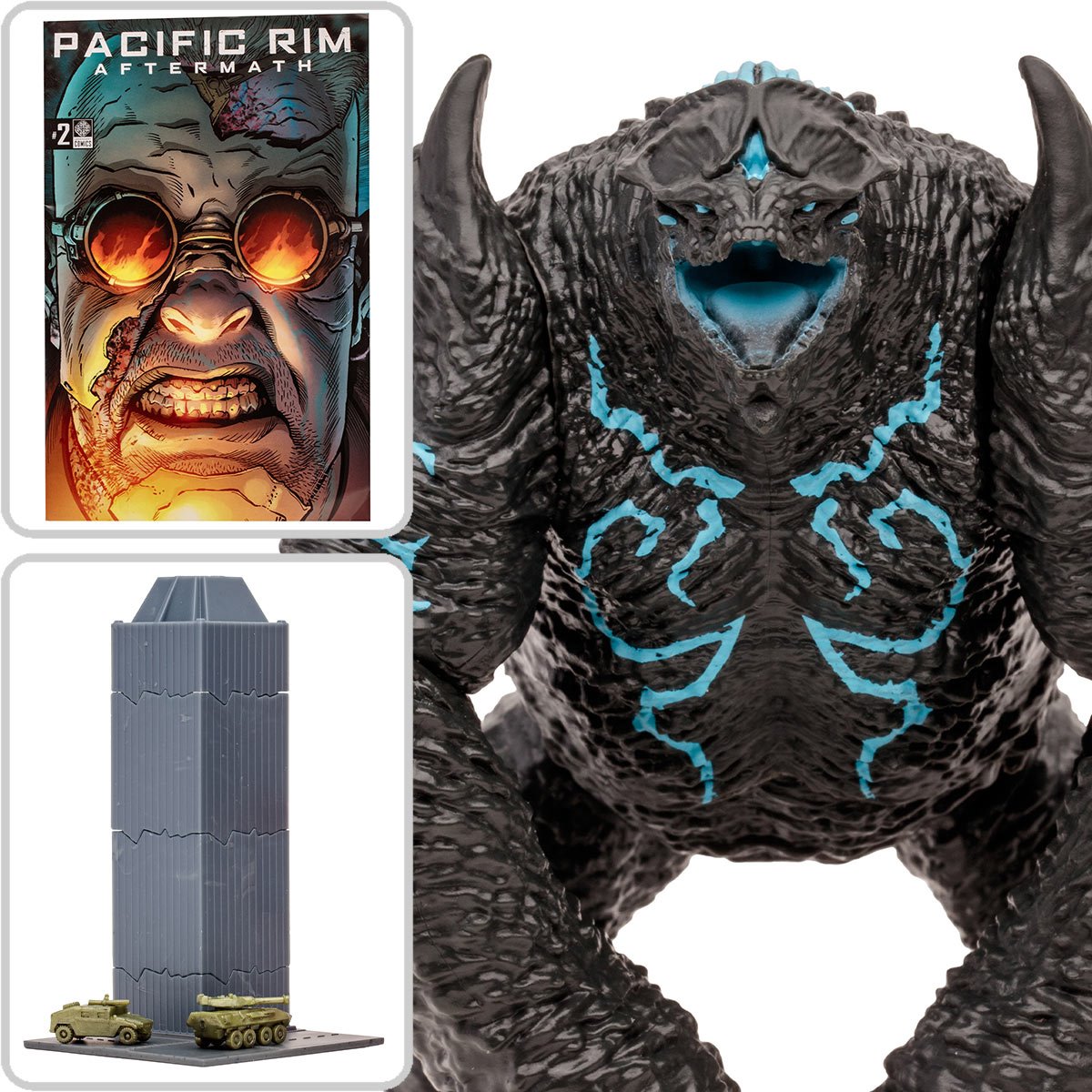 INSTOCK Pacific Rim Kaiju Wave 1 Leatherback 4-Inch Scale Action Figure with Comic Book