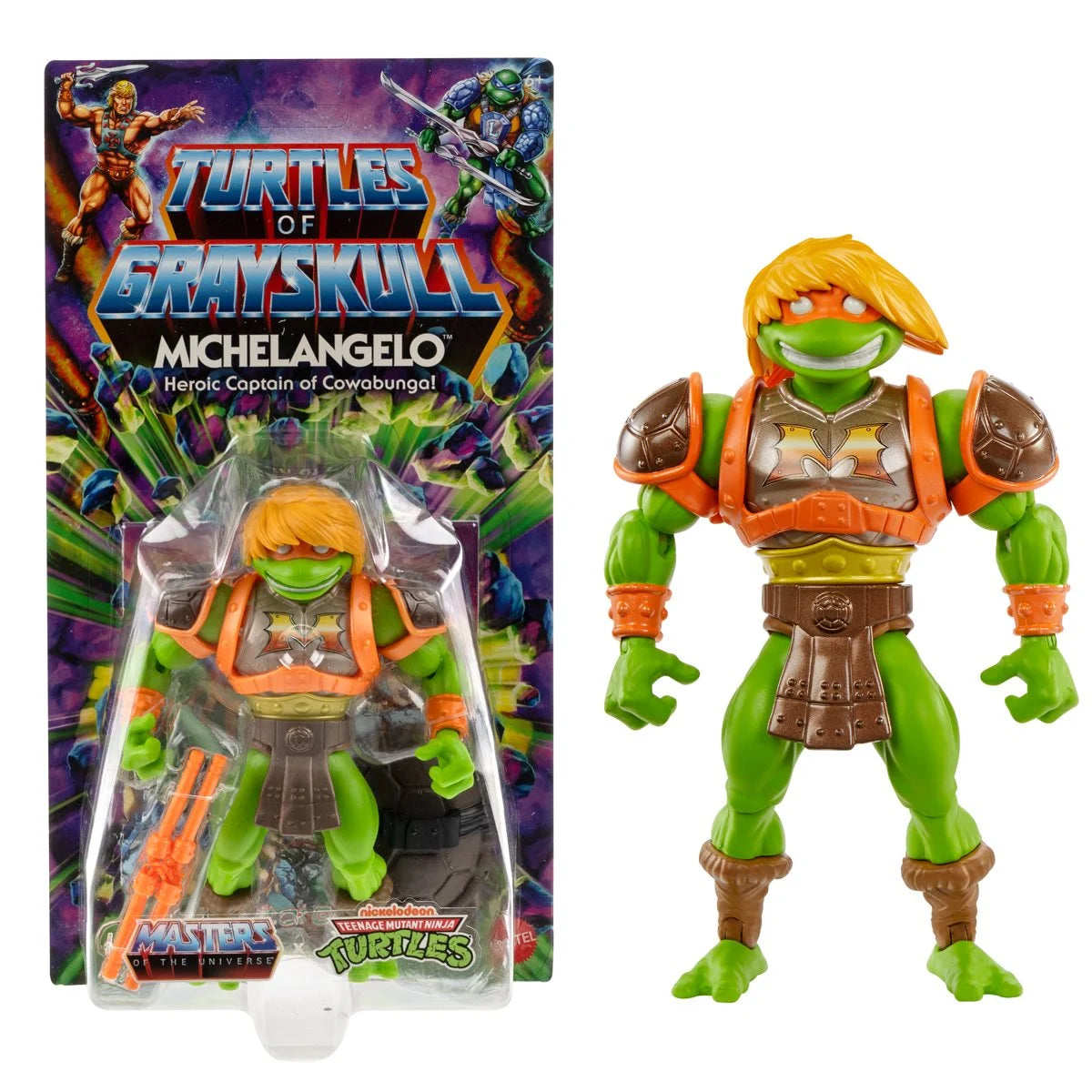 INSTOCK Masters of the Universe Origins Turtles of Grayskull Wave 3 Michelangelo Action Figure