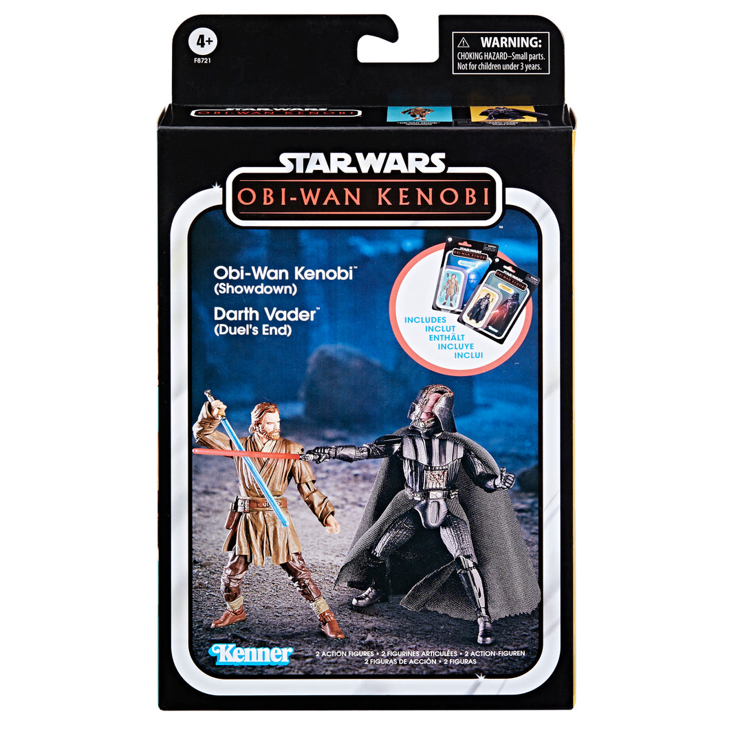 PRE ORDER Star Wars The Vintage Collection Obi-Wan Kenobi (Showdown) & Darth Vader (Showdown), Star Wars: Obi-Wan Kenobi 3.75” Action Figures 2-Pack