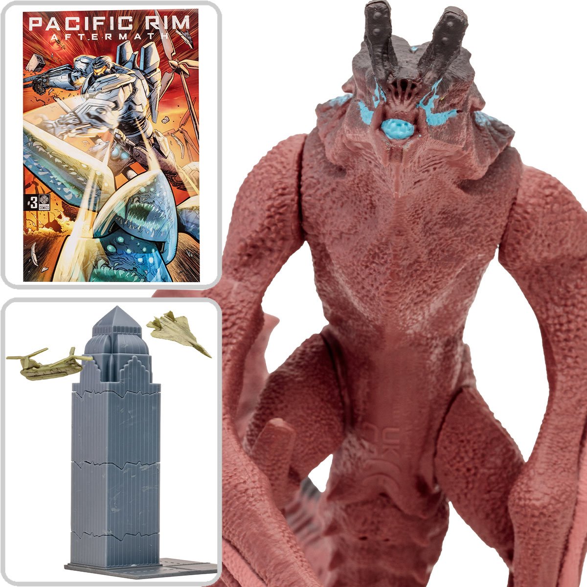 INSTOCK Pacific Rim Kaiju Wave 1 Otachi 4-Inch Scale Action Figure with Comic Book