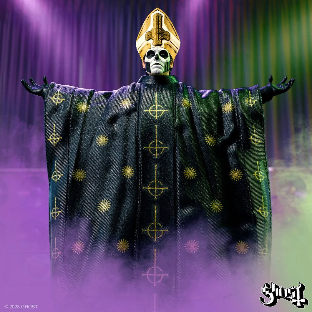 PRE ORDER Ghost Super 7 Ultimates Papa Emeritus III 7-Inch Action Figure