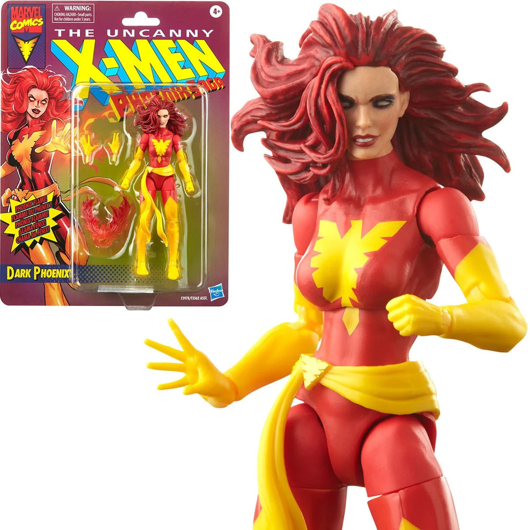 INSTOCK X-Men Marvel Legends Retro Dark Phoenix 6-Inch Action Figure