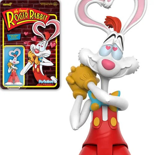 INSTOCK Who Framed Roger Rabbit? Roger Rabbit in Love 3 3/4-Inch ReAction Figure