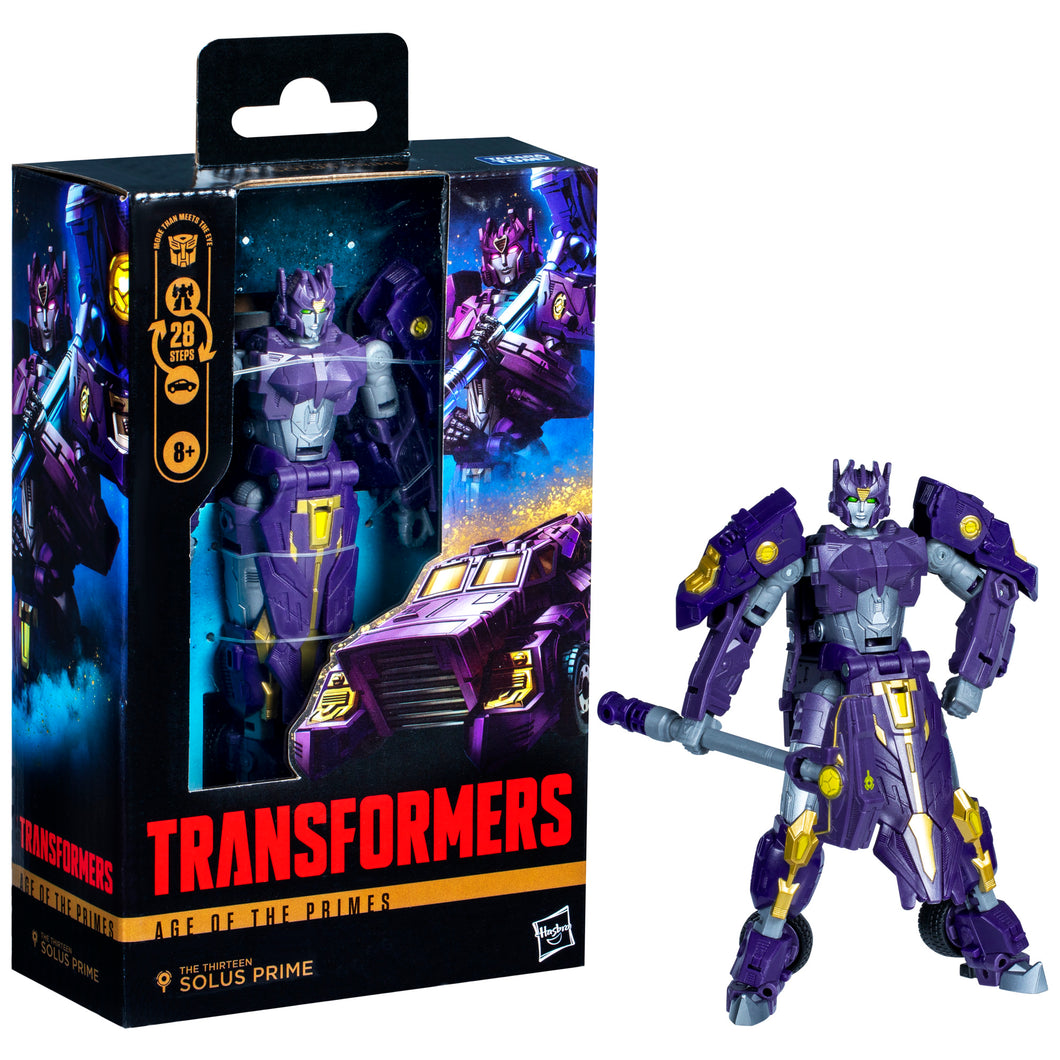 PRE ORDER Transformers Age of the Primes Deluxe Class The Thirteen Solus Prime Action Figure