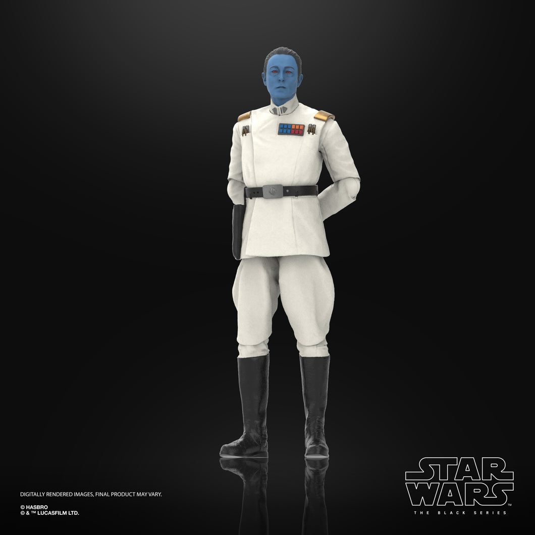 INSTOCK Star Wars The Black Series Grand Admiral Thrawn, Star Wars: Ahsoka Collectible 6 Inch Action Figure