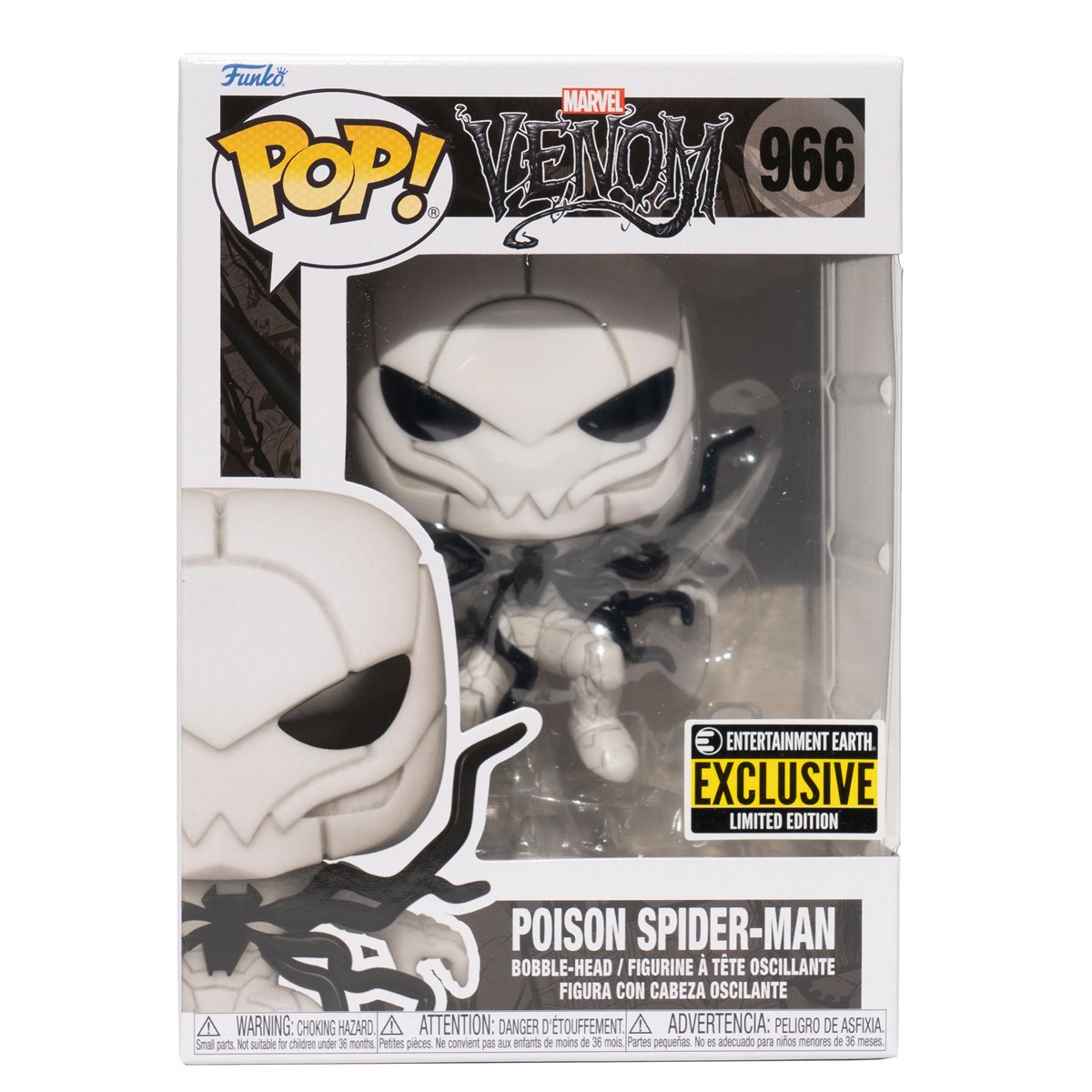 INSTOCK Venom Poison Spider-Man Pop! Vinyl Figure - Entertainment Earth Exclusive