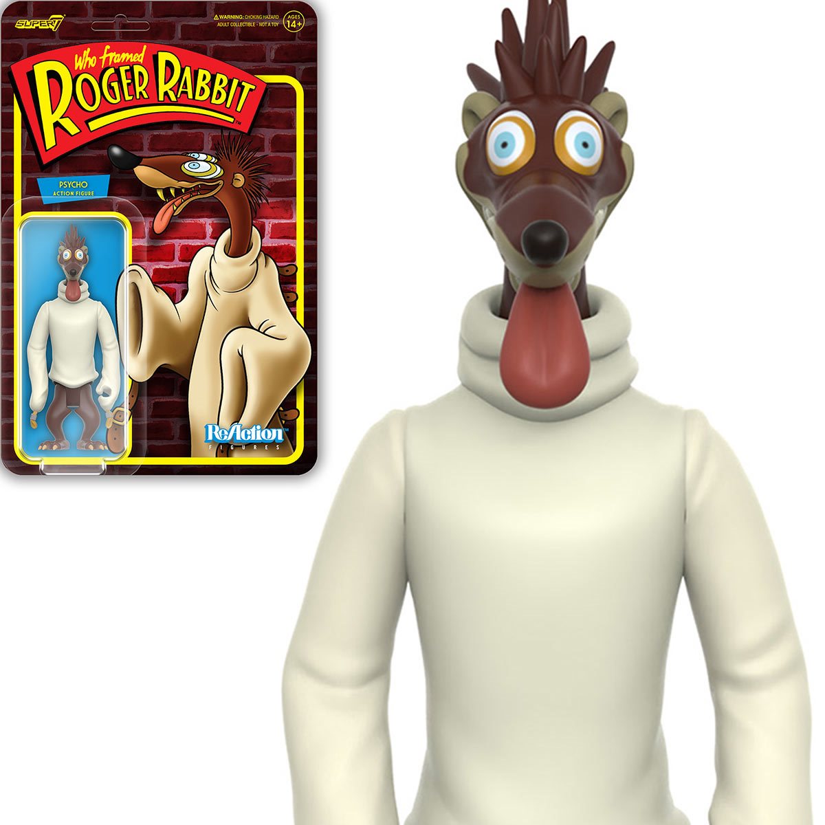 INSTOCK Who Framed Roger Rabbit? Psycho Weasel 3 3/4-Inch ReAction Fig ...