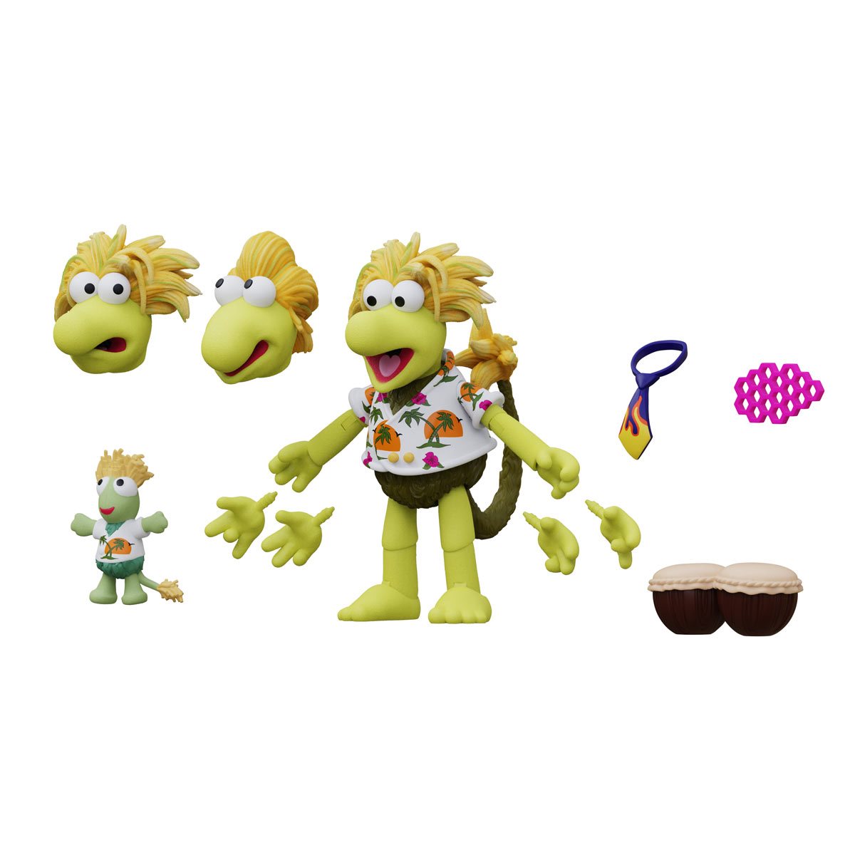 (未使用･未開封品)　Fraggle Rock - Gobow/ Doozer 6k88evb Fraggle Rock: Flange Doozer Action Figure - Merchoid UK