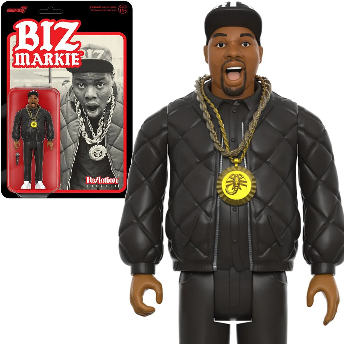 INSTOCK Biz Markie 3 3/4-Inch ReAction Figure