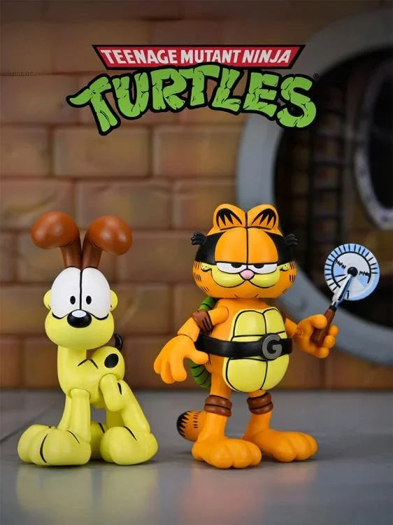 PRE ORDER Teenage Mutant Ninja Turtles x Garfield Ultimate Garfello & Odie (Archie Comics) Action Figure Set