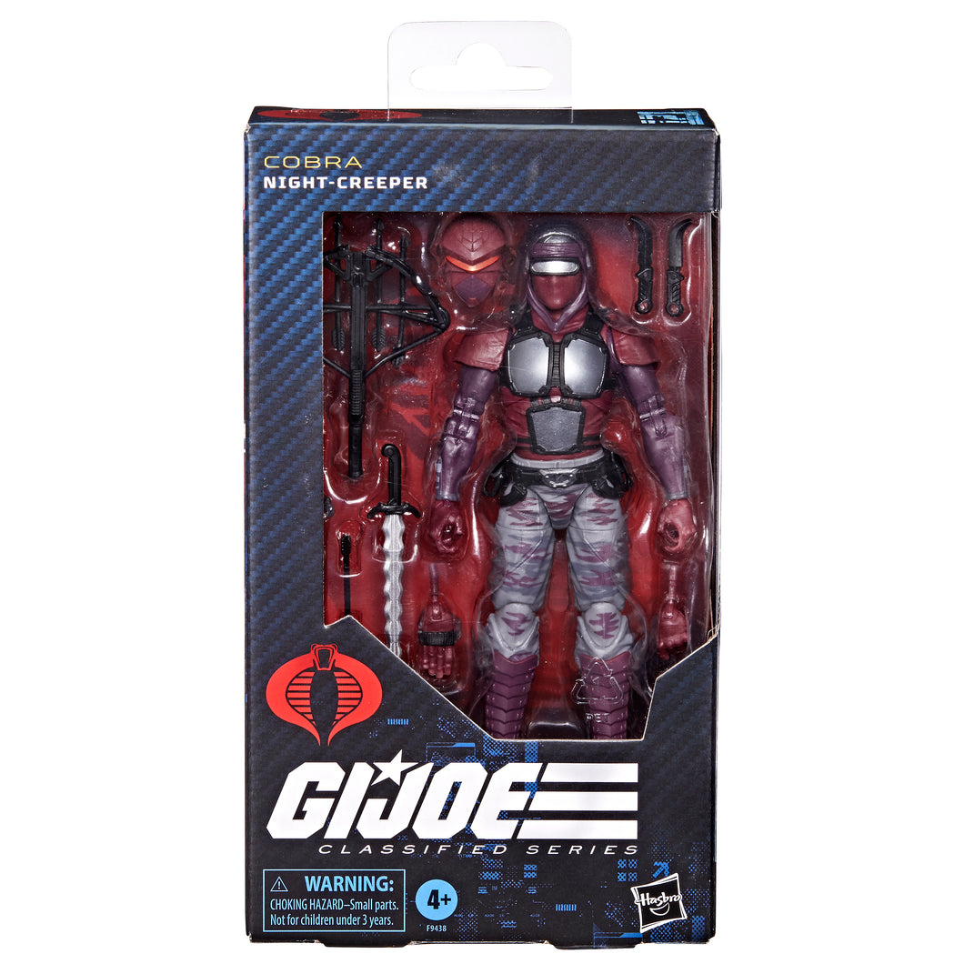 INSTOCK G.I. Joe Classified Series #121, Night-Creeper, 6” Ninja Action Figure