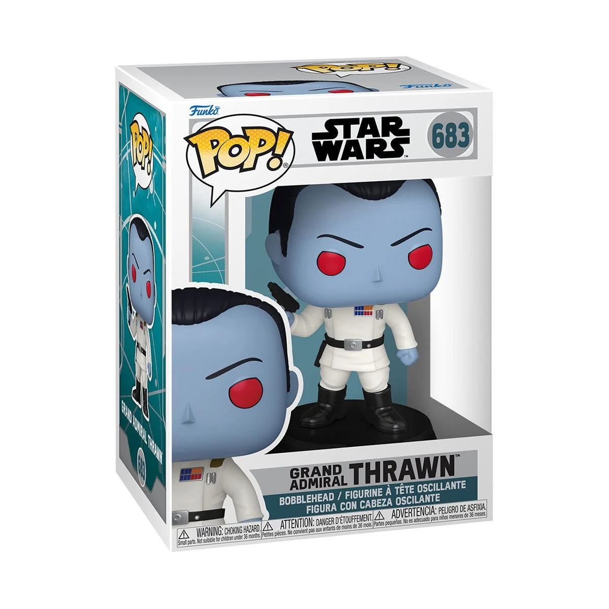 INSTOCK Star Wars: Ahsoka Grand Admiral Thrawn Funko Pop! Vinyl Figure #683