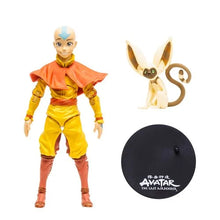 Load image into Gallery viewer, INSTOCK Avatar: The Last Airbender Wave 2 Aang with Momo 7-Inch Scale Action Figure
