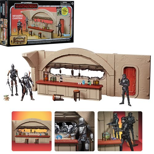 INSTOCK Star Wars The Vintage Collection Nevarro Cantina Playset with Imperial Death Trooper Action Figure