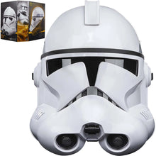 Load image into Gallery viewer, INSTOCK Star Wars The Black Series Phase II Clone Trooper Premium Electronic Helmet Prop Replica
