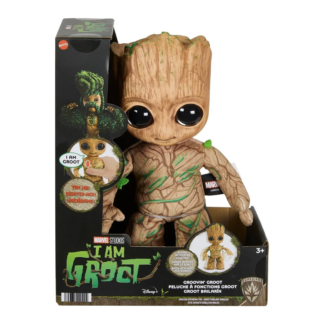INSTOCK Marvel I Am Groot Groovin' Groot Feature Plush