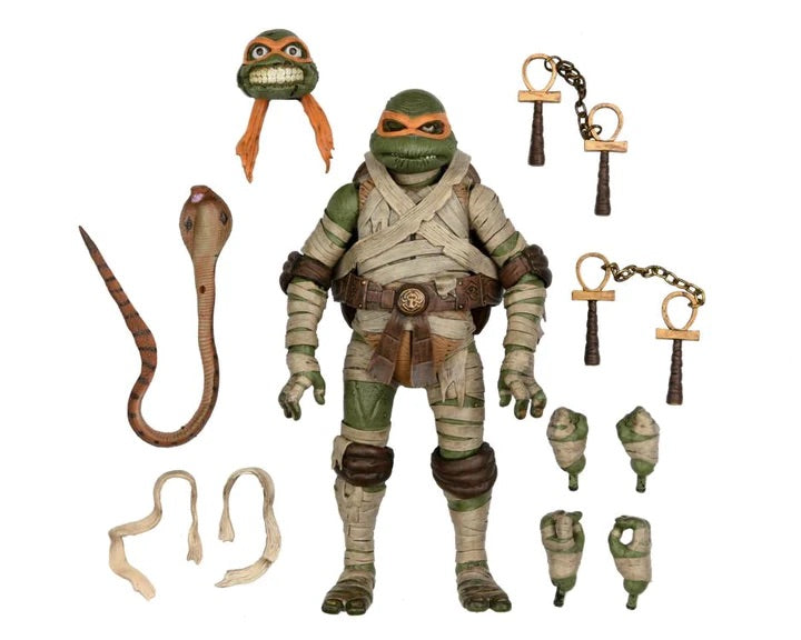 Instock NECA TMNT UNIVERSAL MONSTERS ULTIMATE MICHELANGELO AS THE MUMMY