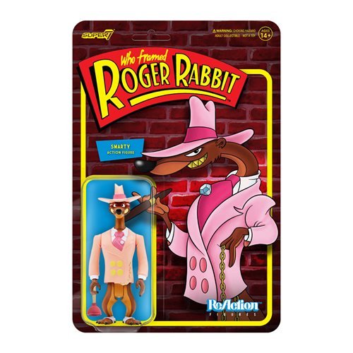 INSTOCK Who Framed Roger Rabbit? Smarty 3 3/4-Inch SUPER 7 ReAction Figure