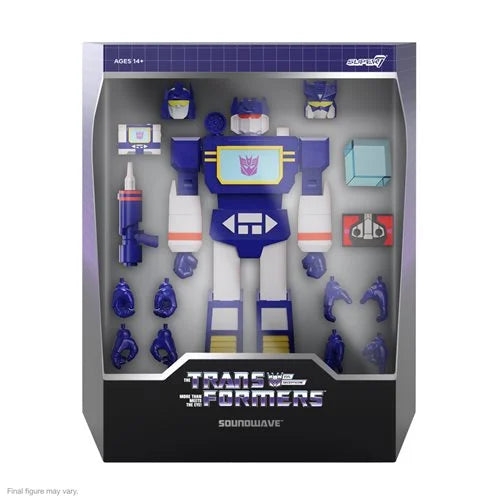 PRE ORDERS Transformers SUPER 7 Ultimates Soundwave 7-Inch Action Figure