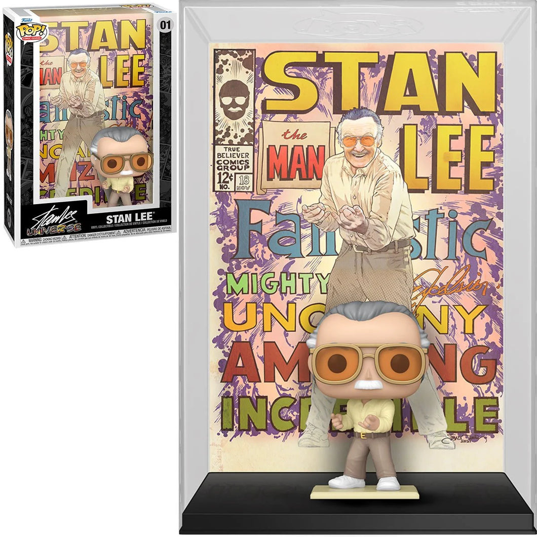 INSTOCK Marvel Stan Lee Pop! Comic Cover Figure with Case