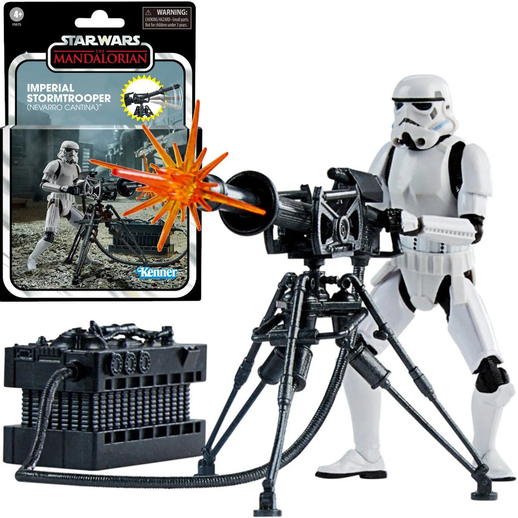 INSTOCK Star Wars The Vintage Collection Deluxe Imperial Stormtrooper and E-Web Cannon 3 3/4-Inch Action Figures - Exclusive