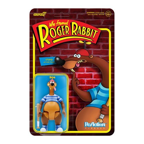 INSTOCK Who Framed Roger Rabbit? Stupid 3 3/4-Inch SUPER 7 ReAction Figure